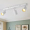 wowatt Lampara Techo Focos Blanco Orientable, Moderno Plafón de Techo con 3 Focos Gu10, Aplique Techo para Interior Ajustables y Giratorios, Foco de techo Para Pasillos Comedores, Sin Bombilla