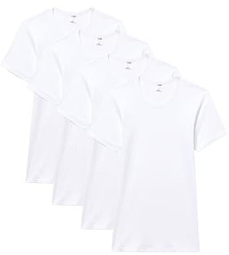 Abanderado Pack Camisetas de Manga Corta Cuello Redondo Original Algodón 100% Hombre x4