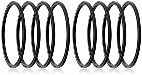 LUOFANG Set mit 8 Silikon Dichtungsringen, Isolierbecher, Thermobecher, Ersatzdichtungen, Vakuumflaschendeckel, Stopper, Thermodichtungen
