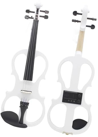 Professionale 4/4 Violino Elettrico Corpo In Acero Violino Silenzioso Elettro Violino Con Custodia Cavo Per Cuffie Parti Di Violino