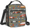 Clastyle Auto Isolierte Lunchtasche Kinder Klein Kühltasche LKW für Jungen wasserdichte Brotzeittasche für Picknick Schulen,Feuerwehrauto