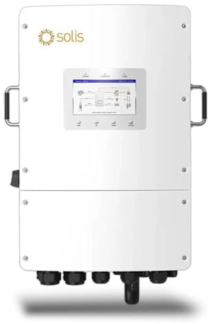 Solis Wechselrichter Photovoltaik, dreiphasig, Hybrid, On-Grid/Off-Grid, doppelter MPPT, CEI 0-21, LCD-Display, WiFi Meter und TA inklusive, 10 Jahre Garantie IP66 15 kW