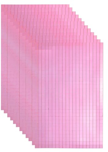 QUARKZMAN 10800 PCS Carreaux De Miroir En Verre Pour Boule Disco Autocollants Carreaux De Mosaïque En Miroir Rose 5 x 5mm Pour Boule Disco, Bricolage, Décoration KTV 18 Feuilles