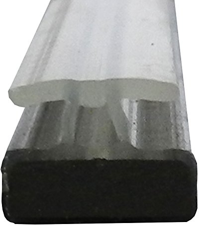 Di Vapor (R) Magnetic Shower Door Channel Seal | 6mm Channel | Slide Push Fit | (Channel Width: 6mm Channel, Seal Length: 2m)