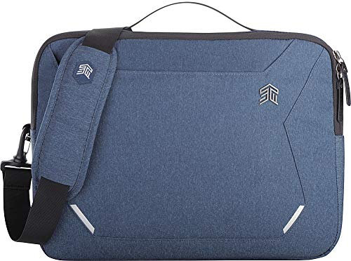 STM Bags Myth Brief 15 für Microsoft Surface Book 3/2/1 (13,5 & 15) - Slate Blue [Gepolstertes Hauptfach I Abnehmbarer Schultergurt I Wasserabweisend I 3 Zusatzfächer I Hochwertiger TPU- Griff]