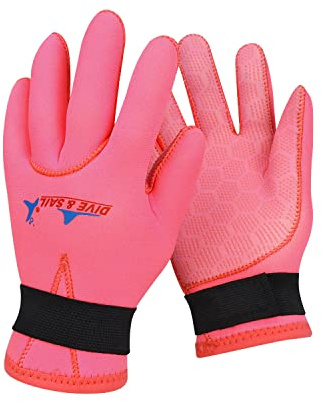Gogokids Kinder Tauchhandschuhe, Neoprenhandschuhe 3MM Handschuhe für Sport im Wasser Tauchen Segeln Surfen 3-13 Jahre