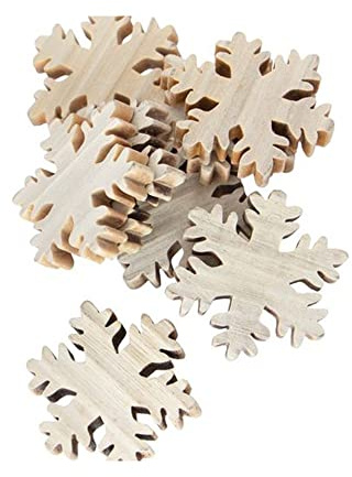 Decoración de mesa de madera | diferentes formas | Navidad | corona de Adviento DIY | manualidades | decoración de regalo | decoración | decoración dispersa (copos de nieve)