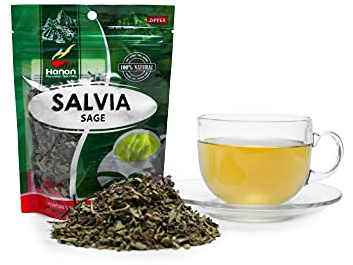 Hanan Peruvian Secrets Salvia| 100% Natural Sage | 1.06oz / 30g | Supports Women's Health Balance During Menstrual Periods & Menopause| Promotes Good Digestion (Single Pack)