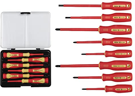 Draper 28028 VDE Approved Fully Insulated Screwdriver and Precision Screwdriver Set (14 Piece)
