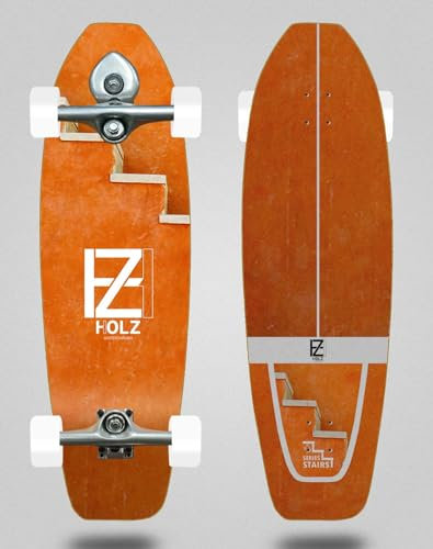 Holz Surfskate Complete with Buri Surf Skateboard Trucks - Stairs Doha 31,5