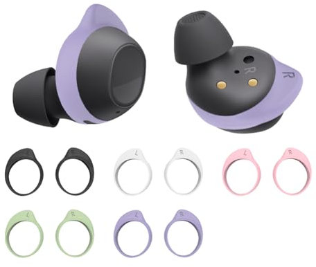 Fiorky 5 Paires d'embouts d'oreille de Remplacement pour Sam-Sung Galaxy Buds FE 2023, Embouts d'ailes antidérapants en Silicone Souple, Ensemble d'accessoires pour écouteurs