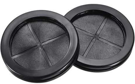QUARKZMAN Pasacables de Goma Redondo de Doble Cara, Diámetro de Montaje de 90 mm, Diámetro Interior de 80 mm para Protección de Cables, Juego de 4 Unidades