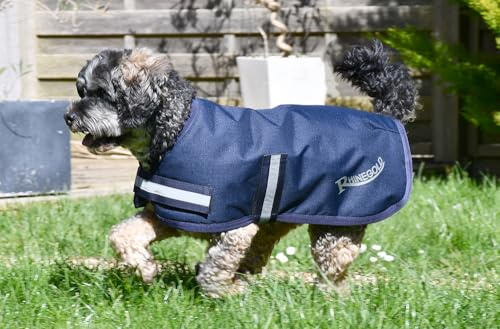 Rhinegold Wasserdichter Hundemantel, 40 cm, Marineblau