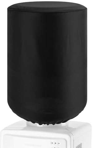 Kingshion Cubierta de barril dispensador de agua para botella de 5 galones, fundas de tela duradera, protector elástico para decoración de cubo | Tejido elástico más grueso | Ajuste ceñido y sin arrugas | Mantiene el eje limpio | Decoración de oficina en casa