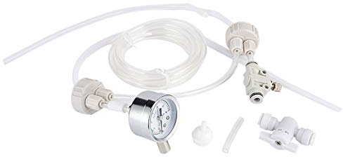 Risegun Aquarium CO2 System Diffusor Kit, DIY CO2 Generator System Aquarium Pflanzen CO2 Diffusor Kit mit Druckprüfer für Fische Tank Wasserpflanzen