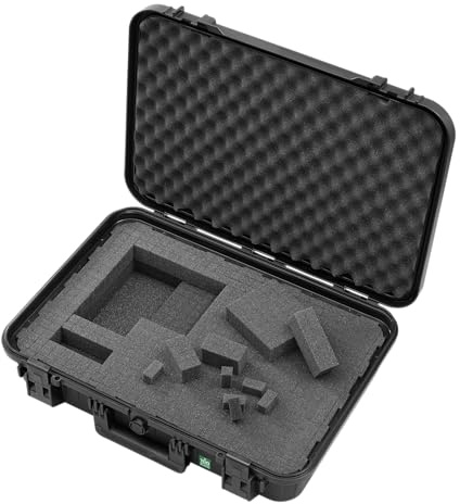 TOMcase ECO90 Schutzkoffer wasserdicht 52x35x12,5 cm - ECO Hardcase | Transportkoffer aus recyceltem Kunststoff mit Rasterschaumstoff - Hartschalenkoffer für Kamera, Werkzeug, Drohne & Technik