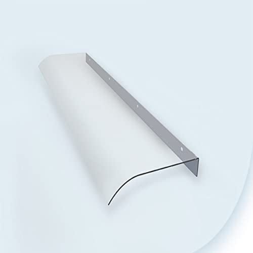 Front Door Canopy Outdoor Awning, Porch Canopy Outdoor Awning Patio awnings Window Door Awning Canopy,Transparent Waterproof Porch Awning,UV Rain Snow Canopy Protection,Curved Rain Canopy with Access