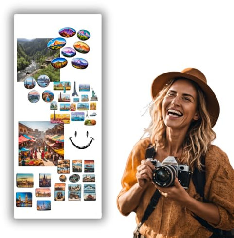 Anwicar Lavagna Magnetica - Bacheca magnetica 70x30 cm in acciaio - Ideale per magneti e appunti - Lavagna scrivibile con pennarelli a gesso - incl. kit di montaggio - Bianco