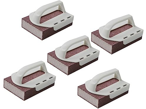 WRITWAA 5piezas Esponja De Mango Esponja De Esmeril para Limpieza De Ollas Paño De Lijado Descalcificador Cepillo De Limpieza Descontaminante para Cocina Unidades