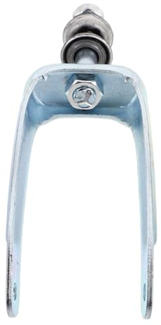 Horquilla Delantera de Acero de Repuesto para Silla de Ruedas | Cojinete, Soporte de Rueda Delantera, Pieza de Recambio para Silla de Ruedas, Color Plata