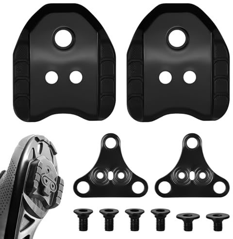 YYTECH Fahrrad Cleats Adapter 2 Stück Fahrradpedaladapter, Kompatibel mit Shimano SPD Plattenadapter SM-SH41 Fahrrad Schuh Cleats für Rennrad MTB Pedale 3 Loch Platten Fahrradpedal Adapter