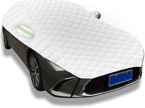 Anti-Hail Half Car Cover for BMW Serie 4 F33|Outdoor Waterproof Hailproof Car Tarpaulin With Windproof Rope, Suitable For All-Weather Use Snow Rain Dust Sun Protection