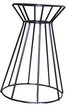 CIYODO Soporte de Hierro para Plantas de Aire Base Geométrica de Diseño Accesorio Decorativo para Macetas para Ventanas y Negro