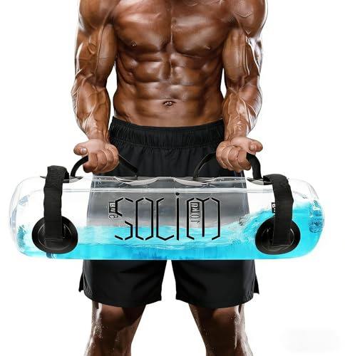 JIRTEMOT Water Weights Aqua Bag, 33 LBS Adjustable Sandbag for Strength Training & Fitness, with Foot Pump for Home Gym, Boxing, Core and Balance Workout Equipment
