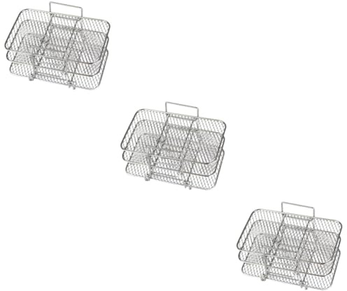 DIYEAH 3 Pièces Support Déshydrateur Amovible Acier Inoxydable Couches pour Friteuse à Air Multifonction Cuisson Déshydratation Fruits et Viandes Compatible Four et Ninja