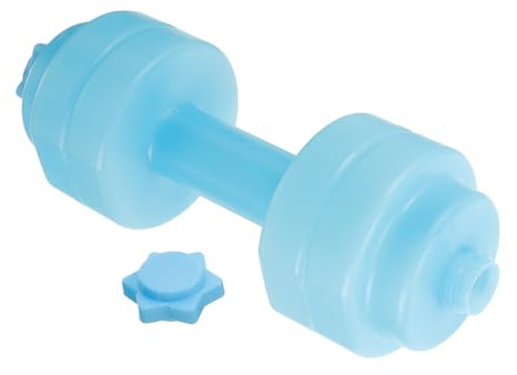 SUPVOX Große Kapazität Fitness Trinkflasche Dumbbell Design Multifunktionale Sport Wasserflasche Gym Workout Flasche Wiederverwendbar Pet Material Outdoor Camping Wiederverwendbar
