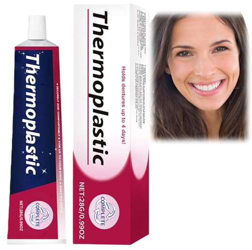 Denture Adhesive,Long-Lasting Comfort and Gentle Teeth Glue Support,Portable Dental Glue for Teeth,Easy to Apply Tooth Fixative for Firm Fit,Durable Denture Adhesive Cream for Men,Women,Adults