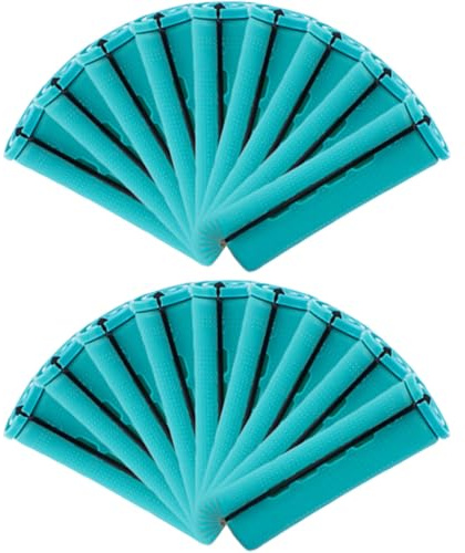 Hohopeti Bigoudis Outil de Coiffure Maison Auto-agrippants en Plastique 18 Pièces pour Créer des Boucles Ondulées, Adaptés à Tous Types de Cheveux pour Hommes et Filles