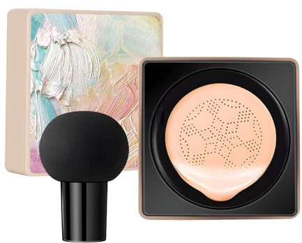 Täckpenna makeup, fuktgivande primer – make-up foundation med svampformad applikator – för tårpåsar och blek hy för kvinnor för dejter och möten