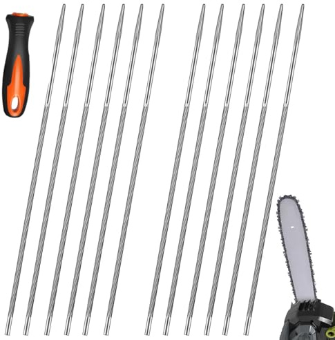 12 PCS Lime Tronconneuse 4mm, avec 1 Plastique Poignée, pour Réparation