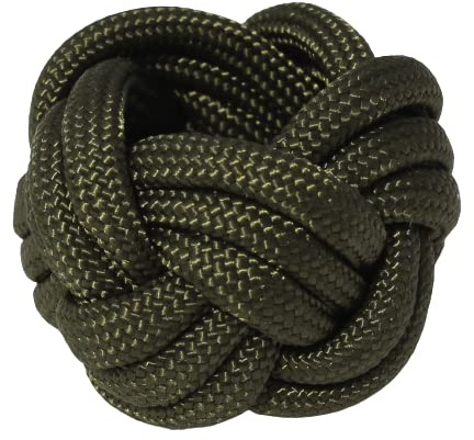 Handmade Neckerchief Slide Woggle for Scouts Paracord Turks Head Knot Green by KNOTS SO FAST (Olive Drab)