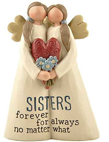 Heaven Sends Sisters for ever angel ornament