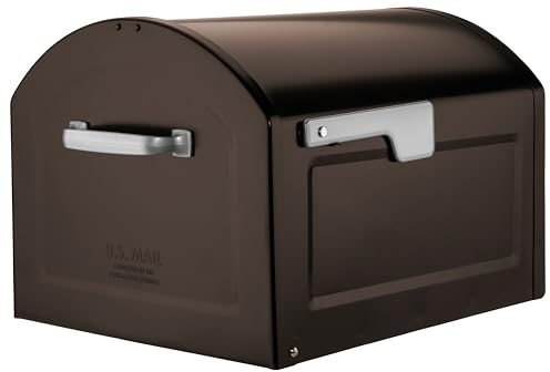 Architectural Mailboxes 950020RZ Centennial Post Mount Mailbox, XL, Rubbed Bronze
