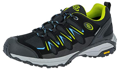 Brütting Expedition Scarpe da Nordic Walking Uomo, Nero (Lemon/Blue), 40 EU