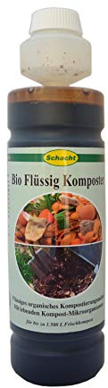 Schacht - Compostatore liquido biologico, flacone dosatore da 500 ml, liquido organico per un'accelerazione attiva del rosso