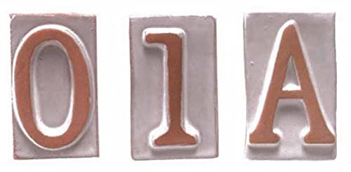 6BLISTER BLISTER NUMERO CIVICO IN TERRACOTTA 8 CM.8,5H
