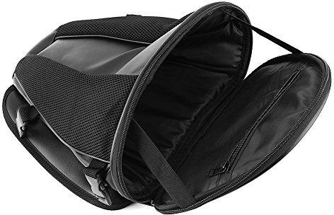 Motorrad-Hecktasche, Motorrad-Sport Sport Wasserdichter Rücksitz Tragen Sie schwarze Tasche Aufbewahrungssatteltasche Tragbar