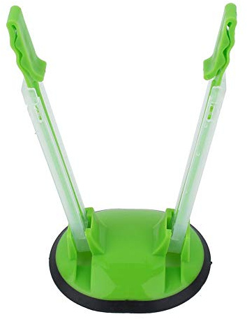 Plastic Freezer Bag Holder Stand Meal Planning Prep Bag Holders Rack Clip Adjustable Kitchen Food Storage Bag(Green)