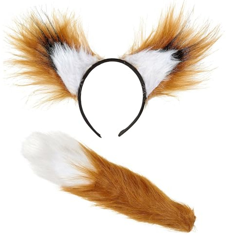 W WIDMANN MILANO Party Fashion - Tier Kostüm Accessoire Set | Kostümset mit Haarreif und Schwanz, verschiedene Tierdesigns, Cosplay, Mottoparty, Theater, Karneval