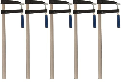 5 x Euro-Schraubzwinge 500 x 120 mm Klemmzwinge Handzwinge Schraubzwingen Klemmzwingen Spar-Set