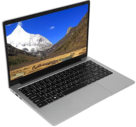 Haofy Laptop, Rich Interfaces 8GB DDR4 RAM para Celeron J4105 CPU Laptop 14.1 Pulgadas 1920x1080 Ultra Slim para 10 para Office (1T Enchufe de la UE)