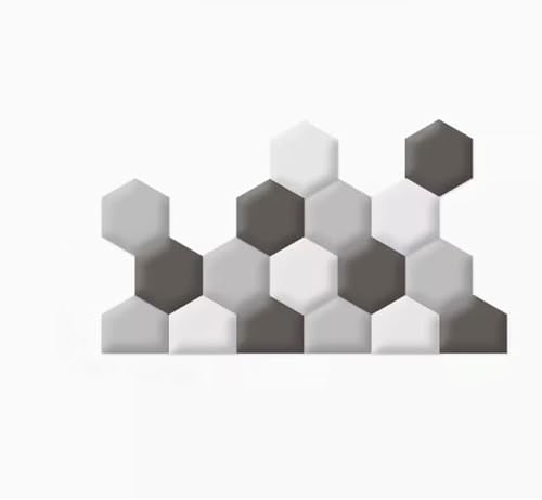 Boracy Wandkissen Selbstklebend Polster, Wandpaneele Gepolstert, Kinderzimmer Schlafzimmer Wohnzimmer Bett Wandpolster Bettkopfteil, (Color : Gray, Größe : 180cmx105cm)