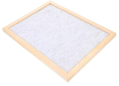 Sechseckiges Brett Schwarzes Brett Holz Felt Cloth Fotodisplay