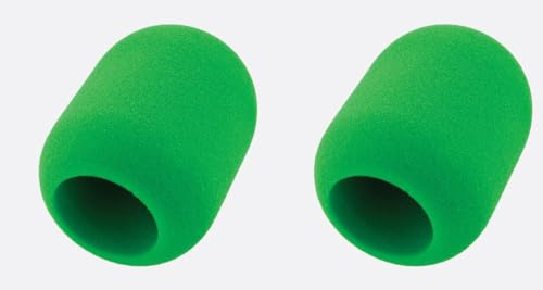 cyclingcolors 2X popschutz kompatibel mit Blue yeti mikrofon mikro Filter Schaumstoff Windschutz, grün