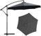 SANGOGO Housse de rechange pour parasol de marché, 3 m, 8 m, imperméable, avec pare-soleil, protection UV, toile de rechange pour 8 baleines, baldaquin de rechange pour parasol d'extérieur
