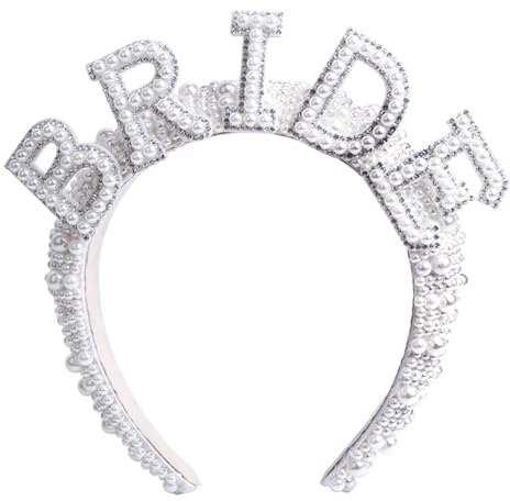 Bogoro,Bride Haarreif,Braut Haarband,Bride To Be Haarreif,Braut Stirnband,Braut Haarschmuck,Braut-Haarband,Brautdekorationen Hochzeiten,Freundinnenparty,FüR Party Frauen Hochzeit Dekoration